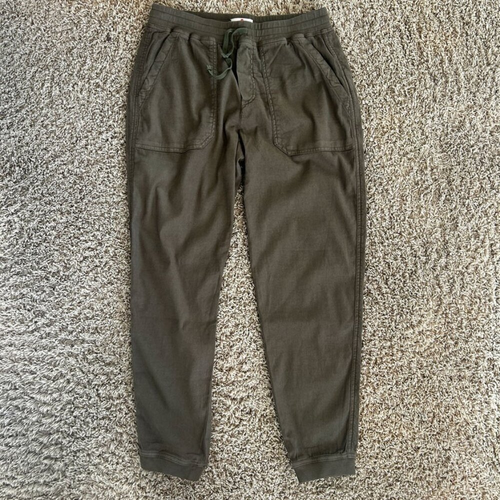 Marine Layer Green Joggers with Elastic Waistband